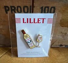 Lillet Blanc French Apéritif  Set of Two Enamel Lapel Hat Pins *BRAND NEW* picture