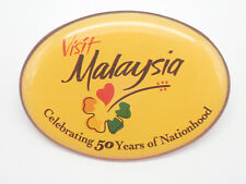 Visit Malaysia Celebrating 50 Years of Nationhood Vintage Lapel Pin picture