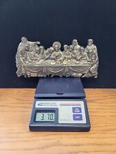 Vintage Last Supper Art Wall Hanging Plaque . Metal Brass  Religion HISTORY picture