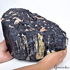High Quality 17.5 Kg Certified Natural Black Tourmaline Big Size Gemstone Rough picture