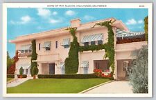 Postcard California Hollywood Home Of May Allison Unposted White Border Era picture