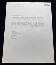 1984 NASA MEMO / LETTER TO PERSONNEL CHALLENGER'S FIRST FLIGHT LANDING & LITHO picture