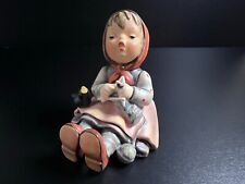 Vintage Hummel Goebel Figurine HAPPY PASTIME Girl Knitting & Singing picture