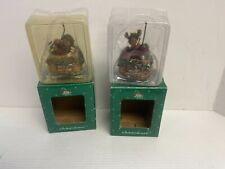 2 Boyds Holiday Collection ornaments fishing moose & Bear christmas - 1112 picture