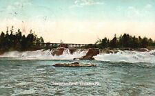 Postcard ME Lewiston Maine Lewiston Falls Posted 1910 Antique Vintage PC J1357 picture