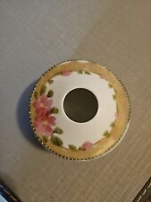 Antique Japan Hand Painted Floral Hair Receiver picture