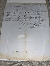 1847 Oven Lining Letter to Pittsford VT Stove Mogul Chester Granger Grangerville picture