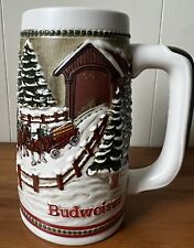 Vtg 1985 Anheuser Busch Budweiser Clydesdales Collector's Series Beer Stein Mug picture