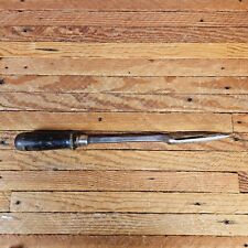 Antique Vlchek Tool Co Babbitt Bearing Scraper w Wooden Handle Cleveland OH USA picture