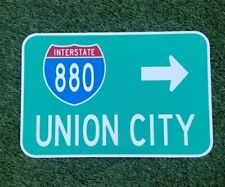 UNION CITY Interstate 880 California route road sign 18