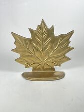 Vintage Marco Polo  70401  Brass Leafs Bookends 7