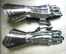 DGH® Medieval Pair Of Gauntlets Knight Armor Gloves Bracers Fully Wearable Larp. picture