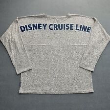 Disney Cruise Line Spirit Jersey Gray Soft Pullover Sweater Shirt Adult MEDIUM picture