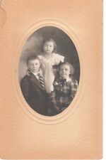 Older Photo-Two Girls And Boy-All Dressed Up-Colorado Springs-Merrick Studio picture