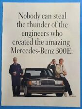 1989 Mercedes-Benz 300E - Vintage Magazine Print Auto Advertisement, 8.25 x 10.5 picture