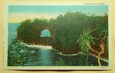 1940's Onomea Arch TH Hawaii Curteich Linen picture