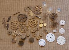 Antique / Vintage Job Lot Of Miscellaneous Clock & Watch Parts, Cabinet Find picture