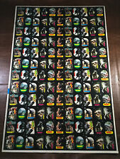 1985 TOPPS BABY DINOSAUR MOVIE UNCUT SHEET 132 STICKER CARDS great shape rare picture