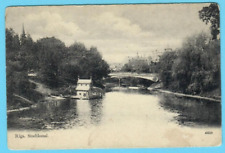 LATVIA LETTLAND RIGA CITY CANAL VINTAGE PC. 5180 picture
