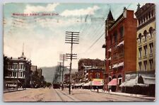 Ogden UT-Utah, Washington Avenue, Street View, Antique, Vintage 1906 Postcard picture