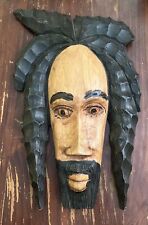 Vintage Bob Marley Jamaican Hand Carved Rasta Art Sculpture picture