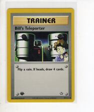 BILL'S TELEPORTER TRAINER 1ST EDITION NEO GENESIS SET POKEMON CARD 91/111 LP  picture