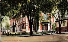 Clinton Mass Town Hall  Keene NH New England Tel & Tel Co Postcard picture