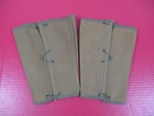 pre-WWI Era US Army OD Green M1910 Canvas Puttees or Leggins - Sz 17 - Unissued picture