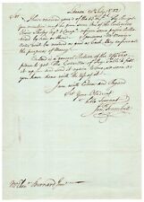 Jonathan Trumbull - Letter Signed in 1782 - Receives Funding for War Effort picture