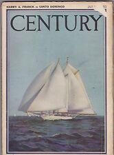 JULY 1920 CENTURY ILLUSTRATED magazine cover - NAUTICAL - SHIP picture