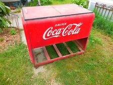 VINTAGE COCA COLA COMMERCIAL COOLER ORIGINAL COND. NEW ORLEANS  PICK UP ONLY picture