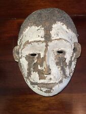 Igbo African Mask Antiques Tribal Art Face Wood Carved Vintage Mask Wall Decor picture