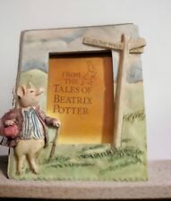 Beatrix Potter magnet picture frame Charpente Pig Mini Ceramic Frederick Warne picture