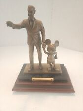RARE DISNEY CAST MEMBER PARTNERS IN EXCELLENCE WALT & MICKEY BRONZE AWARD STATUE picture