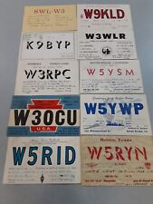 VTG  1950s Radio Call Cards LOT OF 10  HTF GC picture