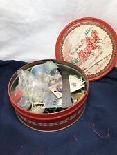VTG Lot of Sewing Items Notions- Buttons Thread Pins Needles Grandmas Tin 🪡🧵 picture