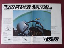 9/1984 PUB GOODYEAR AEROSPACE WARFARE TASK SIMULATION SYSTEMS F-15 SIMULATOR AD picture