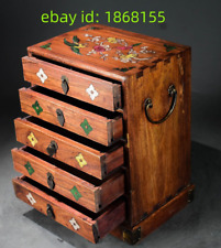30cm Exquisite natural rosewood handmade Five bucket cabinet Jewelry box Storage picture
