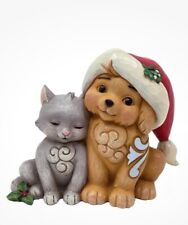 Jim Shore Kitten & Puppy with Santa Hat-6011485 picture