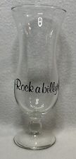 Vintage 1982 Rockabilly's Rock a billy's Bar Club Houston Tx Hurricane Glass picture