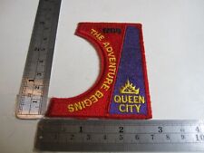 Vintage BSA Scouting 1788 The Adventure Begins Queen City Cloth Patch BIS picture
