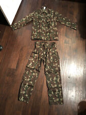 Brazilian Army Lizard Camouflage Uniform Set Rip Stop Size Small Movie Camo picture