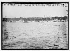Photo:Freshman race -- Poughkeepsie, 1914, Cornell Crossing Line picture