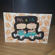 Topps 1993 Nickelodeon Rugrats Peel Sticker Card #11 'Phil and Lil De Ville' picture