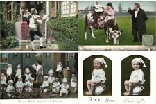 MULTIPLE BABIES CHILDREN 48 Vintage Postcards Mostly pre-1930 (L6662) picture