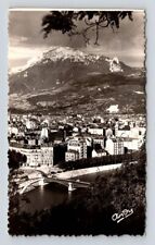 CPA Carte Photo Grenoble Alpes, Campari Aperativo Sign on Building Postcard picture