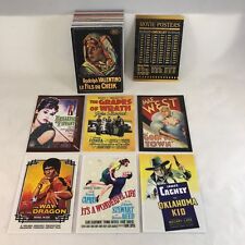 MOVIE POSTERS 2008 CELEBRITY STARS Breygent Complete GLITTER FINISH Card Set picture