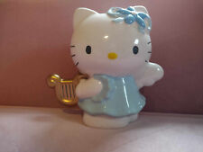 vintage rare 2001 hello kitty ceramic blue angel coin bank harp picture