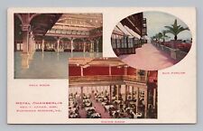 Postcard Hotel Chamberlin Ball Room Dining Sun Parlor Fortress Monroe Virginia picture