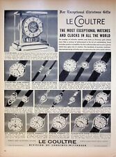 1957 Le Coultre World's Most Exceptional Watches & Clocks Vintage 1950s Print Ad picture